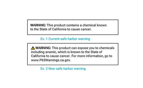 美國加州65法案即將實施新警示標(biāo)語-北測檢測