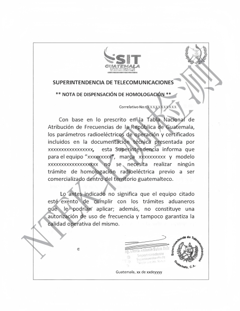 危地馬拉SIT認證證書